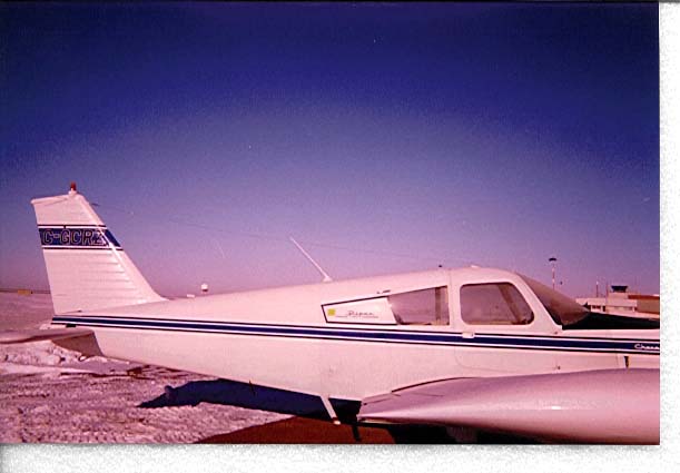 First view of the Aircraft: C-GCRZ (During Dav1d's trip from Regina to Halifax)