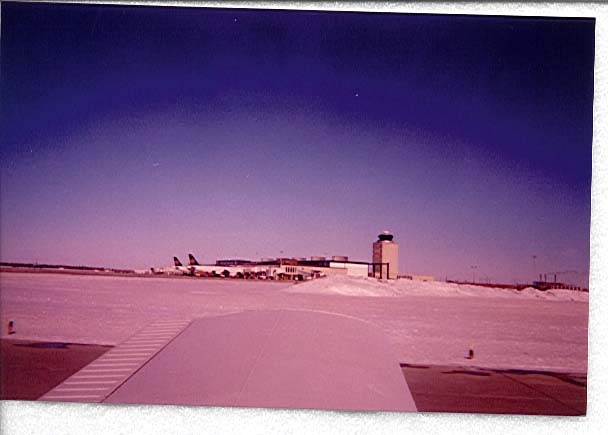 Winnipeg Control Tower off my left wing